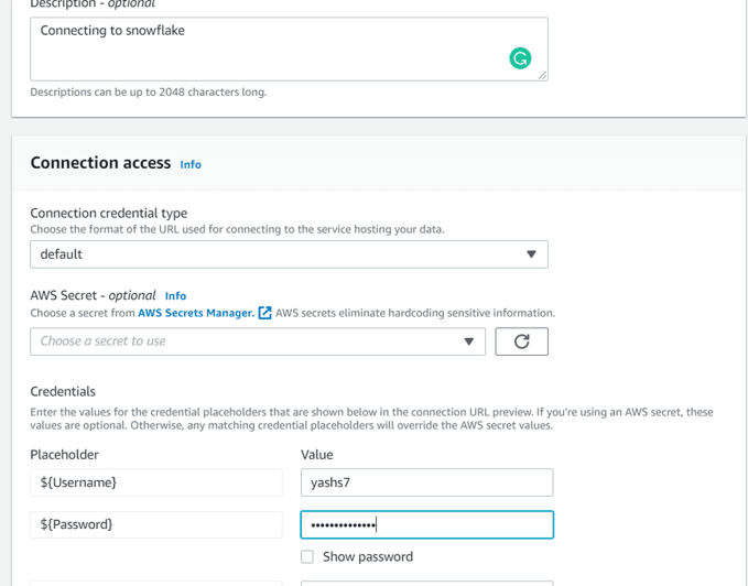 Setting up the Connection image